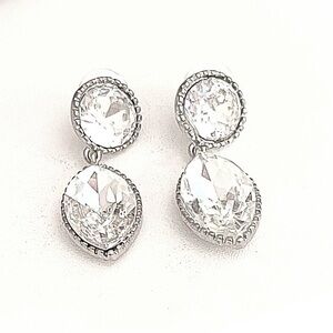NWOT! Large Rhinestone Earrings!